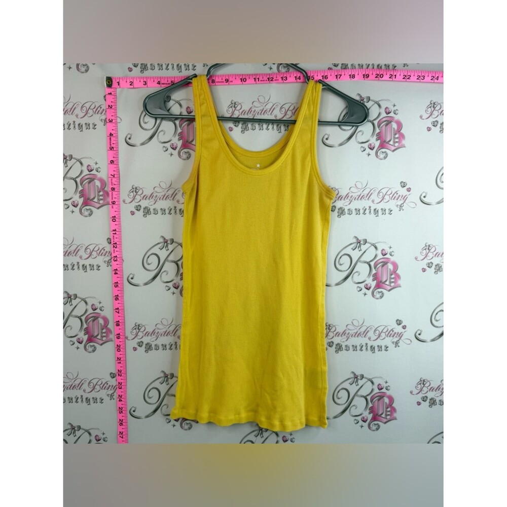 725 originals tank top stretchy bright Everyday Ribbed Tank Top - Yellow